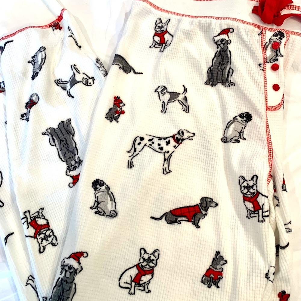 PJ Salvage Christmas Dog Joggers Pajama Pant - Picture 2 of 12